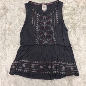 Embroidered Tank Top